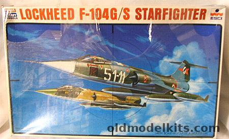 ESCI 1/48 F-104 G/S Starfighter Italian-Belgian-Spanish -Canadian-Greek and USAF Decals, SC4004 plastic model kit